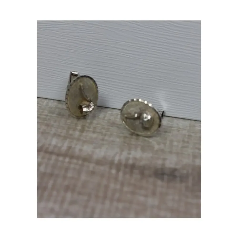 Men's Vintage 925 Sterling Silver Cufflinks Mexico